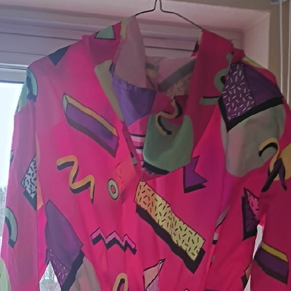 VTG 🩷Colorful Geometric Jumpsuit - Picture 3 of 6